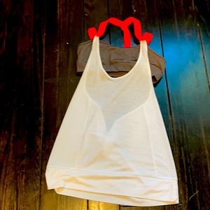 tank top with bra like short shirt under
